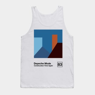 Construction Time Again / Minimal Style Graphic Artwork Tank Top